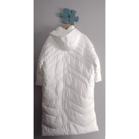 Sundance White Quilted Puffer Trench Coat Hooded Size XXL NWT - Picture 8 of 16